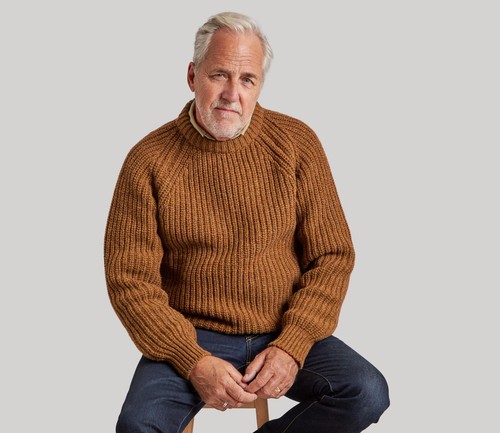 Chunky wool fisherman - wool, crew